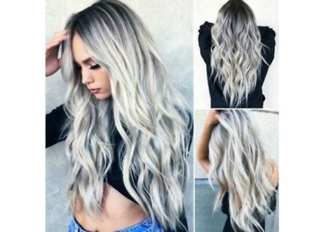 Peruca Ombre White Blonde